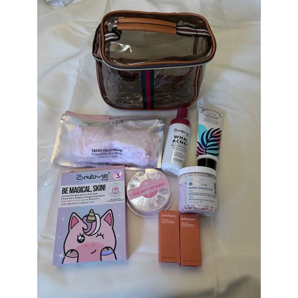 Beauty Bundle-Sulwhasoo, Creme Shop, Fable & Mane, LA LA, Aminnah, & More NWT